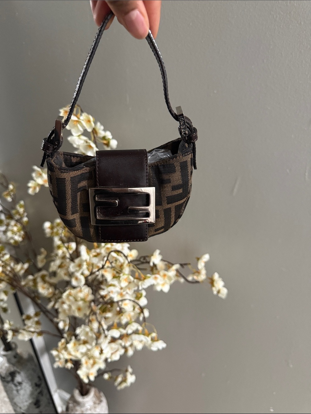 Fendi Brown Mini Zucca Bag